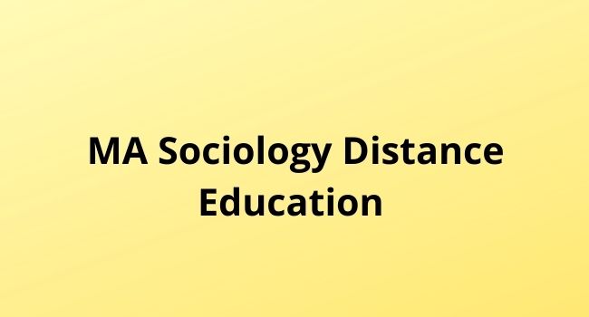 MA sociology